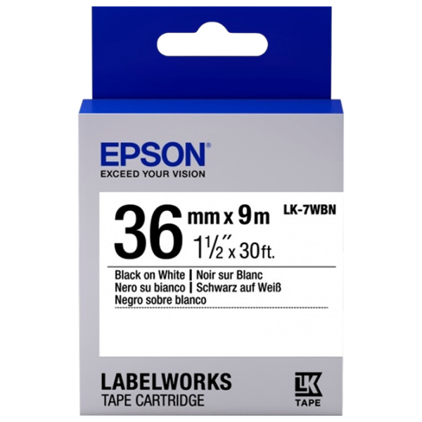 Картридж Epson LK7WBN Черно-белый/ /  photo 1