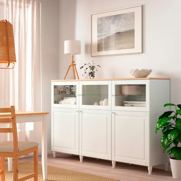 Kухонный шкаф Ikea Besta/Smeviken/Kabbarp White / Стекло photo 2 Kухонный шкаф Ikea Besta/Smeviken/Kabbarp White / Стекло photo 2
