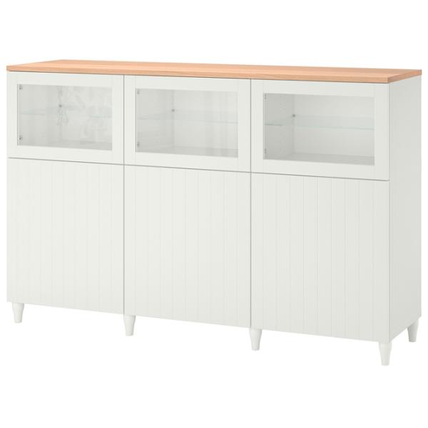 Dulap de bucătărie Ikea Besta/Smeviken/Kabbarp White / Sticlă photo 1 Dulap de bucătărie Ikea Besta/Smeviken/Kabbarp White / Sticlă photo 1