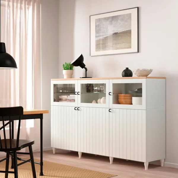 Dulap de bucătărie Ikea Besta/Smeviken/Kabbarp White / Sticlă photo 2 Dulap de bucătărie Ikea Besta/Smeviken/Kabbarp White / Sticlă photo 2