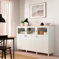 Dulap de bucătărie Ikea Besta/Smeviken/Kabbarp White / Sticlă photo 2