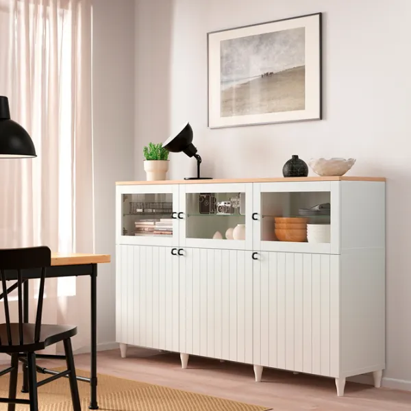 Dulap de bucătărie Ikea Besta/Smeviken/Kabbarp White / Sticlă photo 5 Dulap de bucătărie Ikea Besta/Smeviken/Kabbarp White / Sticlă photo 5