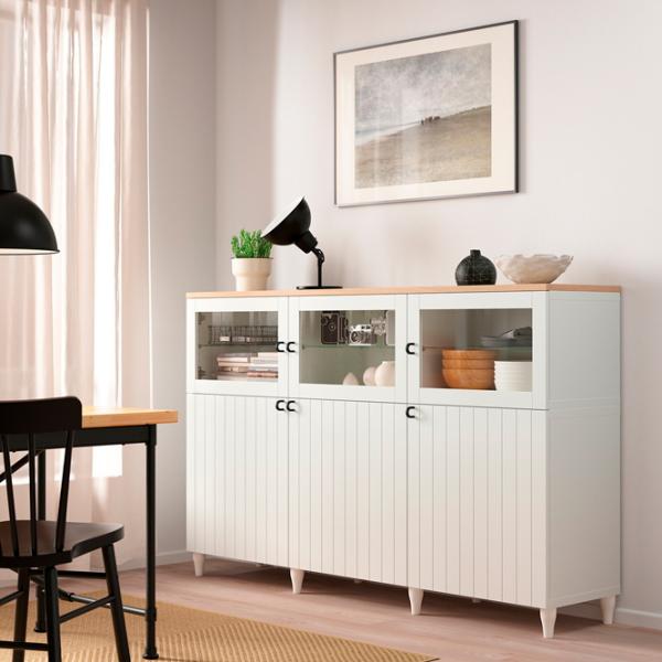 Dulap de bucătărie Ikea Besta/Smeviken/Kabbarp White / Sticlă photo 5 Dulap de bucătărie Ikea Besta/Smeviken/Kabbarp White / Sticlă photo 5