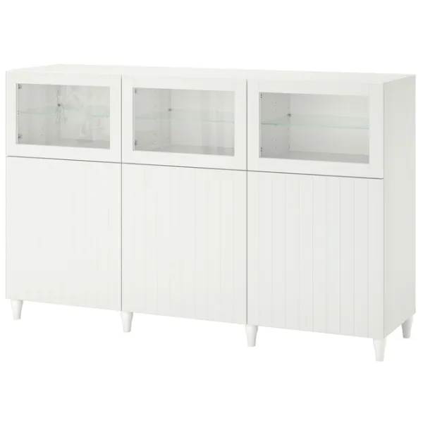 Kухонный шкаф Ikea Besta White / Стекло photo 1 Kухонный шкаф Ikea Besta White / Стекло photo 1