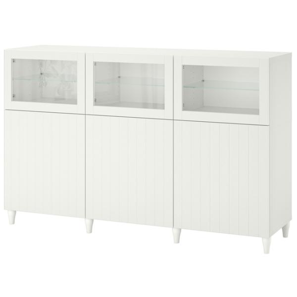 Kухонный шкаф Ikea Besta White / Стекло photo 1 Kухонный шкаф Ikea Besta White / Стекло photo 1