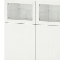 Kухонный шкаф Ikea Besta White / Стекло photo 2