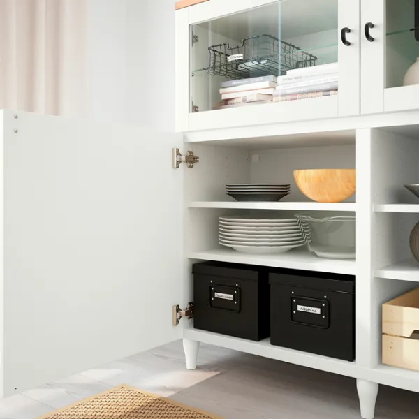 Kухонный шкаф Ikea Besta White / Стекло photo 4 Kухонный шкаф Ikea Besta White / Стекло photo 4