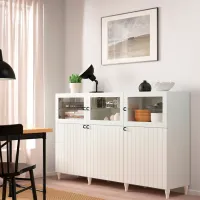 Kухонный шкаф Ikea Besta White / Стекло photo 5