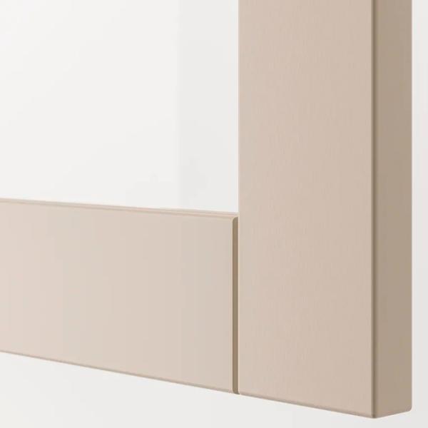 Dulap de bucătărie Ikea Besta Beige / Sticlă photo 3 Dulap de bucătărie Ikea Besta Beige / Sticlă photo 3
