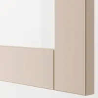 Kухонный шкаф Ikea Besta Бежевый / Стекло photo 3