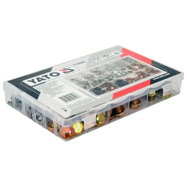 Set de șaibe Yato YT-06862 Aluminiu / Cantitatea în set - 534 photo 2 Set de șaibe Yato YT-06862 Aluminiu / Cantitatea în set - 534 photo 2