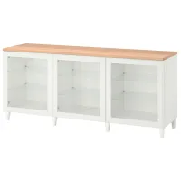 Kухонный шкаф Ikea Besta/Sindvik/Stubbarp White / Стекло