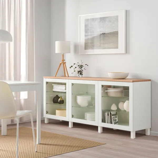 Dulap de bucătărie Ikea Besta/Sindvik/Stubbarp White / Sticlă photo 2 Dulap de bucătărie Ikea Besta/Sindvik/Stubbarp White / Sticlă photo 2