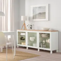 Kухонный шкаф Ikea Besta/Sindvik/Stubbarp White / Стекло photo 2