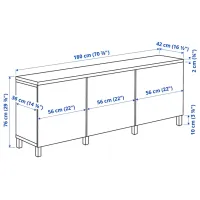 Kухонный шкаф Ikea Besta/Sindvik/Stubbarp White / Стекло photo 5