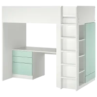 Детская кровать Ikea Smastad 90 x 200 см / ДСП / Зеленый