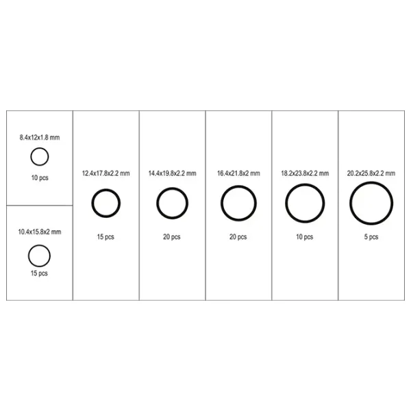 Set de șaibe Yato YT-068713 Cupru / Cantitatea în set - 95 photo 2