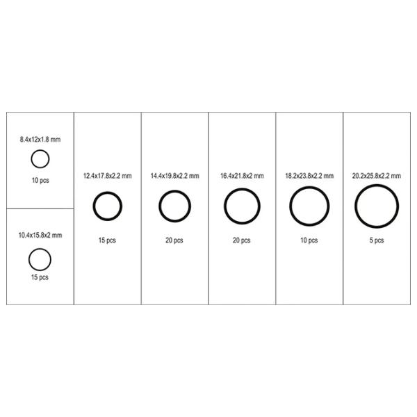 Set de șaibe Yato YT-068713 Cupru / Cantitatea în set - 95 photo 2