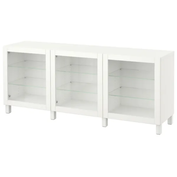 Kухонный шкаф Ikea Besta White / Стекло photo 1 Kухонный шкаф Ikea Besta White / Стекло photo 1