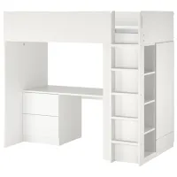 Pat pentru copii Ikea Smastad 90 x 200 cm / DSP / White