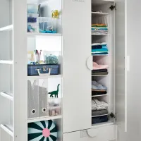 Детская кровать Ikea Smastad 90 x 200 см / ДСП / Белый photo 4