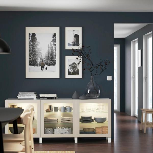 Kухонный шкаф Ikea Besta/Sindvik/Stubbarp Бежевый / Стекло photo 2 Kухонный шкаф Ikea Besta/Sindvik/Stubbarp Бежевый / Стекло photo 2