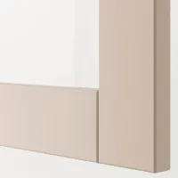 Kухонный шкаф Ikea Besta/Sindvik/Stubbarp Бежевый / Стекло photo 3