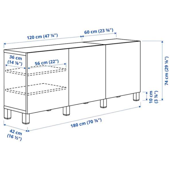 Kухонный шкаф Ikea Besta/Sindvik/Stubbarp Бежевый / Стекло photo 5 Kухонный шкаф Ikea Besta/Sindvik/Stubbarp Бежевый / Стекло photo 5