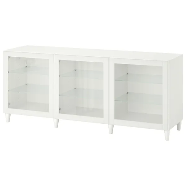 Dulap de bucătărie Ikea Besta/Ostvik/Kabbarp White / Sticlă photo 1 Dulap de bucătărie Ikea Besta/Ostvik/Kabbarp White / Sticlă photo 1
