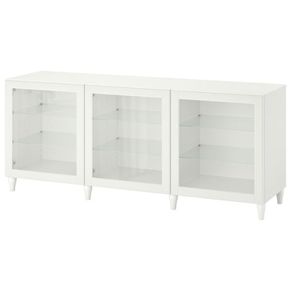 Dulap de bucătărie Ikea Besta/Ostvik/Kabbarp White / Sticlă photo 1 Dulap de bucătărie Ikea Besta/Ostvik/Kabbarp White / Sticlă photo 1