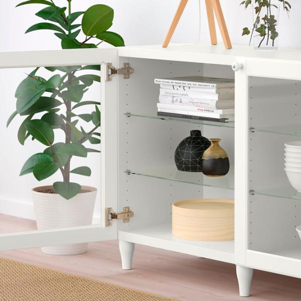 Dulap de bucătărie Ikea Besta/Ostvik/Kabbarp White / Sticlă photo 3 Dulap de bucătărie Ikea Besta/Ostvik/Kabbarp White / Sticlă photo 3