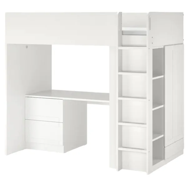 Детская кровать Ikea Smastad 90 x 200 см / ДСП / Белый photo 1