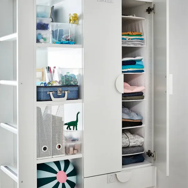 Детская кровать Ikea Smastad 90 x 200 см / ДСП / Белый photo 4