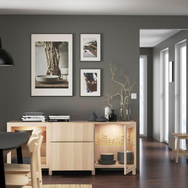 Dulap de bucătărie Ikea Besta/Lappviken/Sindvik/Stubbarp Somona Oak / Sticlă photo 7 Dulap de bucătărie Ikea Besta/Lappviken/Sindvik/Stubbarp Somona Oak / Sticlă photo 7