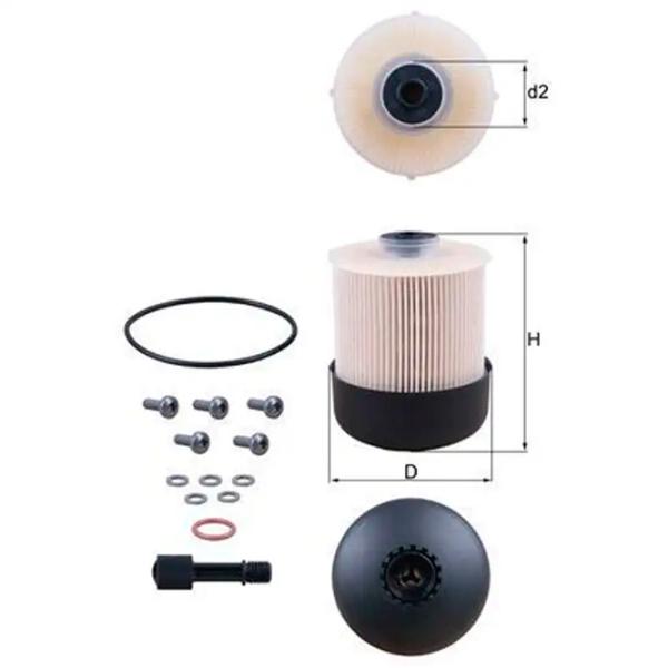 Filtru combustibil Mahle KX 338/28D 89 mm photo 4