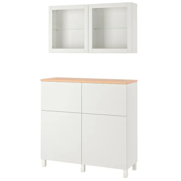 Dulap de bucătărie Ikea Besta/Lappviken/Sindvik/Stubbarp White / Sticlă photo 1 Dulap de bucătărie Ikea Besta/Lappviken/Sindvik/Stubbarp White / Sticlă photo 1