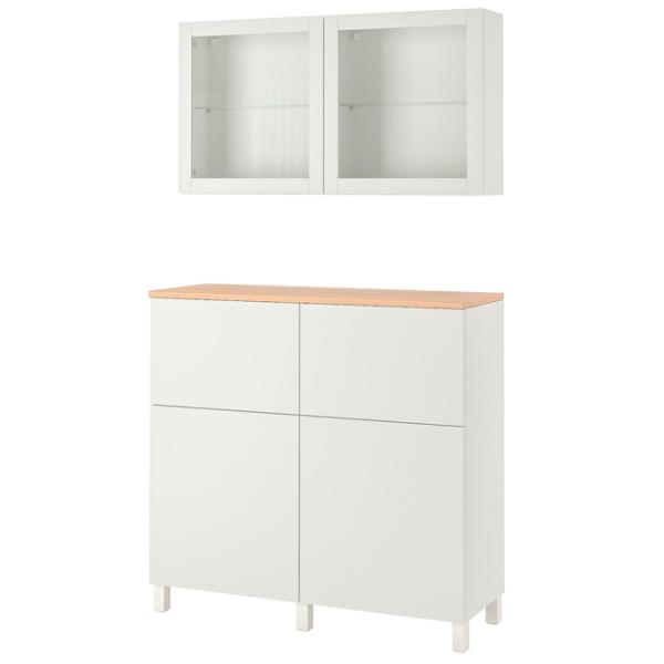 Dulap de bucătărie Ikea Besta/Lappviken/Sindvik/Stubbarp White / Sticlă photo 1 Dulap de bucătărie Ikea Besta/Lappviken/Sindvik/Stubbarp White / Sticlă photo 1