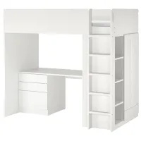 Детская кровать Ikea Smastad 90 x 200 см / ДСП / Белый