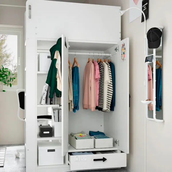 Детская кровать Ikea Smastad 90 x 200 см / ДСП / Белый photo 3