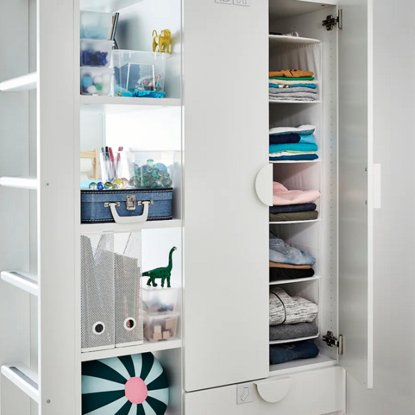 Детская кровать Ikea Smastad 90 x 200 см / ДСП / Белый photo 4