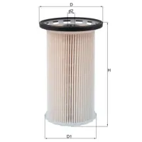 Filtru combustibil Mahle KX 386 93 mm photo 2
