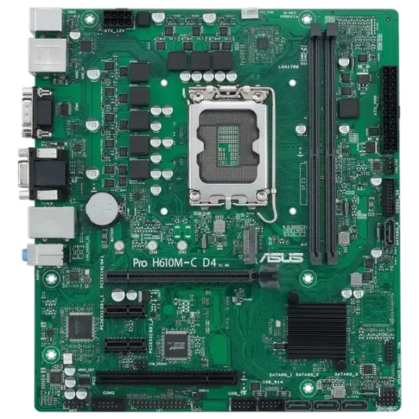 Материнская плата Asus PRO H610M-C D4-CSM  mATX / Intel H610M-C photo 1