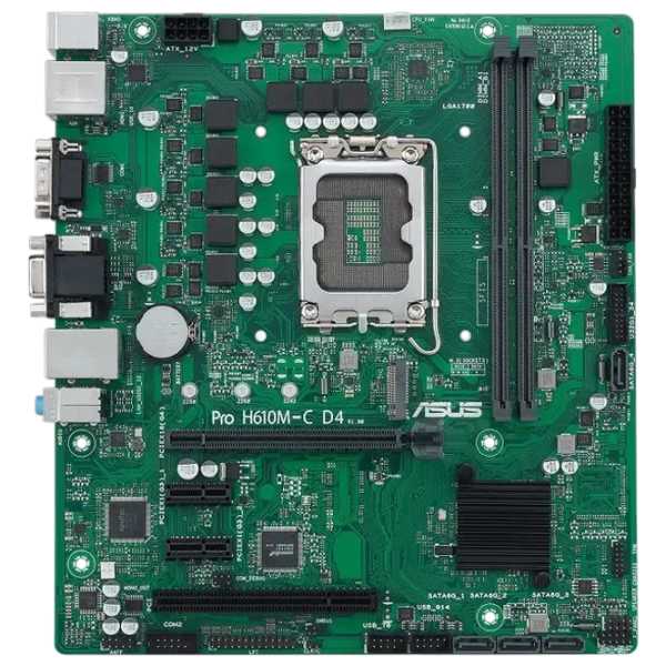 Материнская плата Asus PRO H610M-C D4-CSM  mATX / Intel H610M-C photo 1