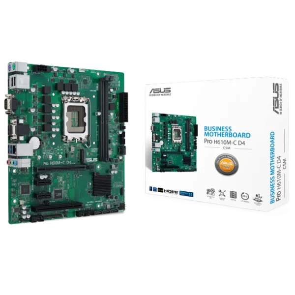 Материнская плата Asus PRO H610M-C D4-CSM  mATX / Intel H610M-C photo 6
