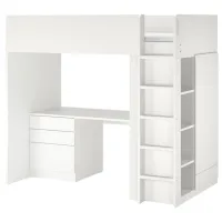 Детская кровать Ikea Smastad 90 x 200 см / ДСП / Белый