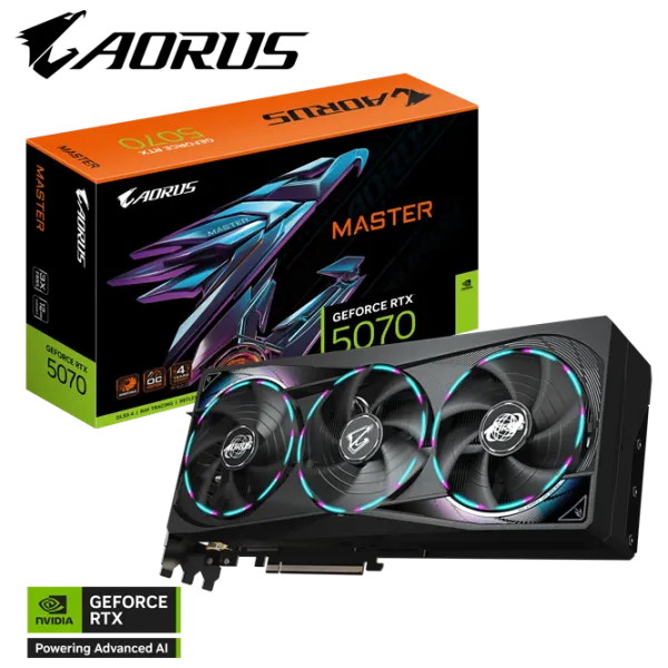 Placă video Gigabyte GeForce RTX 5070 Aorus Master PCI Express x16 5.0 / 12 GB photo 9