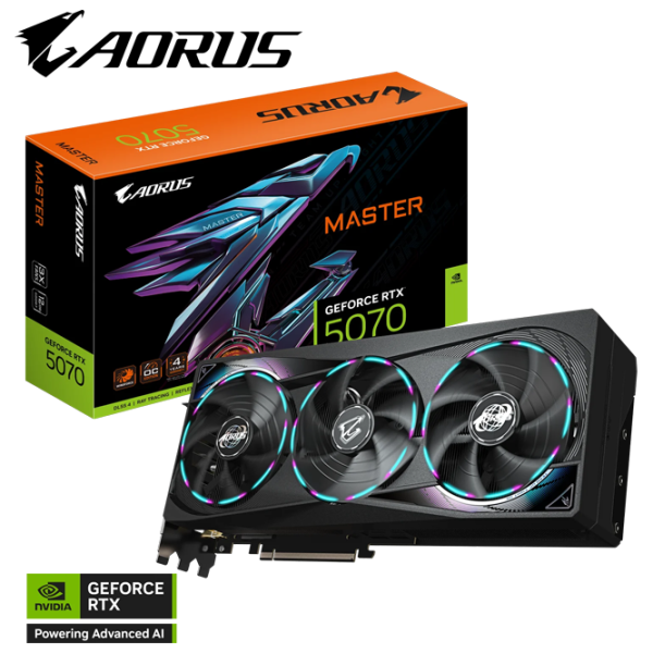 Placă video Gigabyte GeForce RTX 5070 Aorus Master PCI Express x16 5.0 / 12 GB photo 9