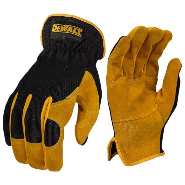 Защитные перчатки Dewalt DPG216LEU Кожа / Желтый Черный photo 1