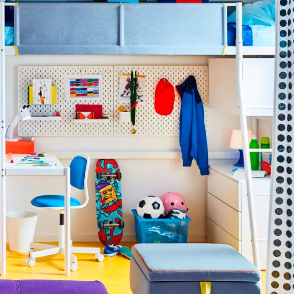 Pat pentru copii Ikea Vitval 90 x 200 cm / Metal / Gray photo 2