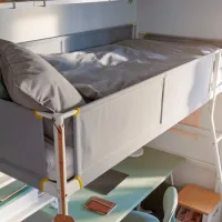 Детская кровать Ikea Vitval 90 x 200 см / Металл / Серый photo 6